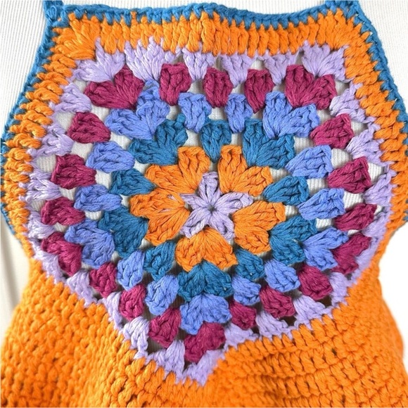 Free People Bella Crochet Crop Top Medium - Picture 8 of 16